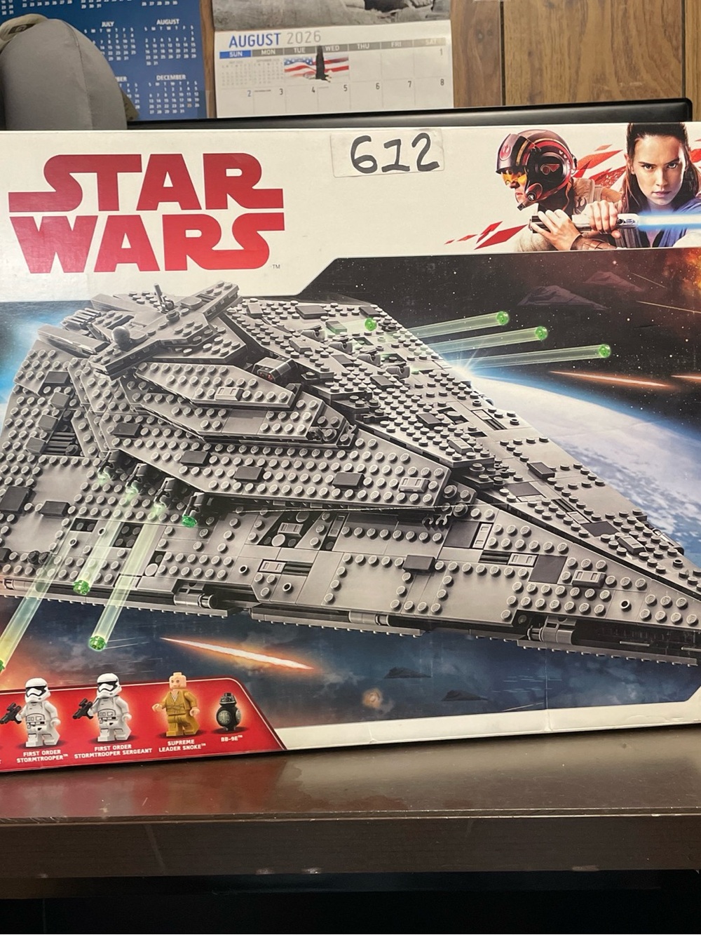 Lego Star Wars Gray Starship with Translucent Green Laser Accents